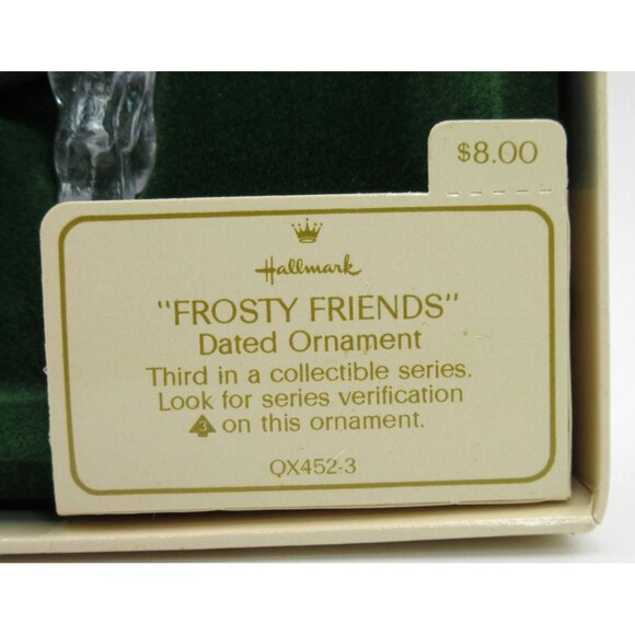 1982 Hallmark Frosty Friends Ornament #3 Husky Dog Ice Cliff Box QX452-3 - Picture 4 of 6